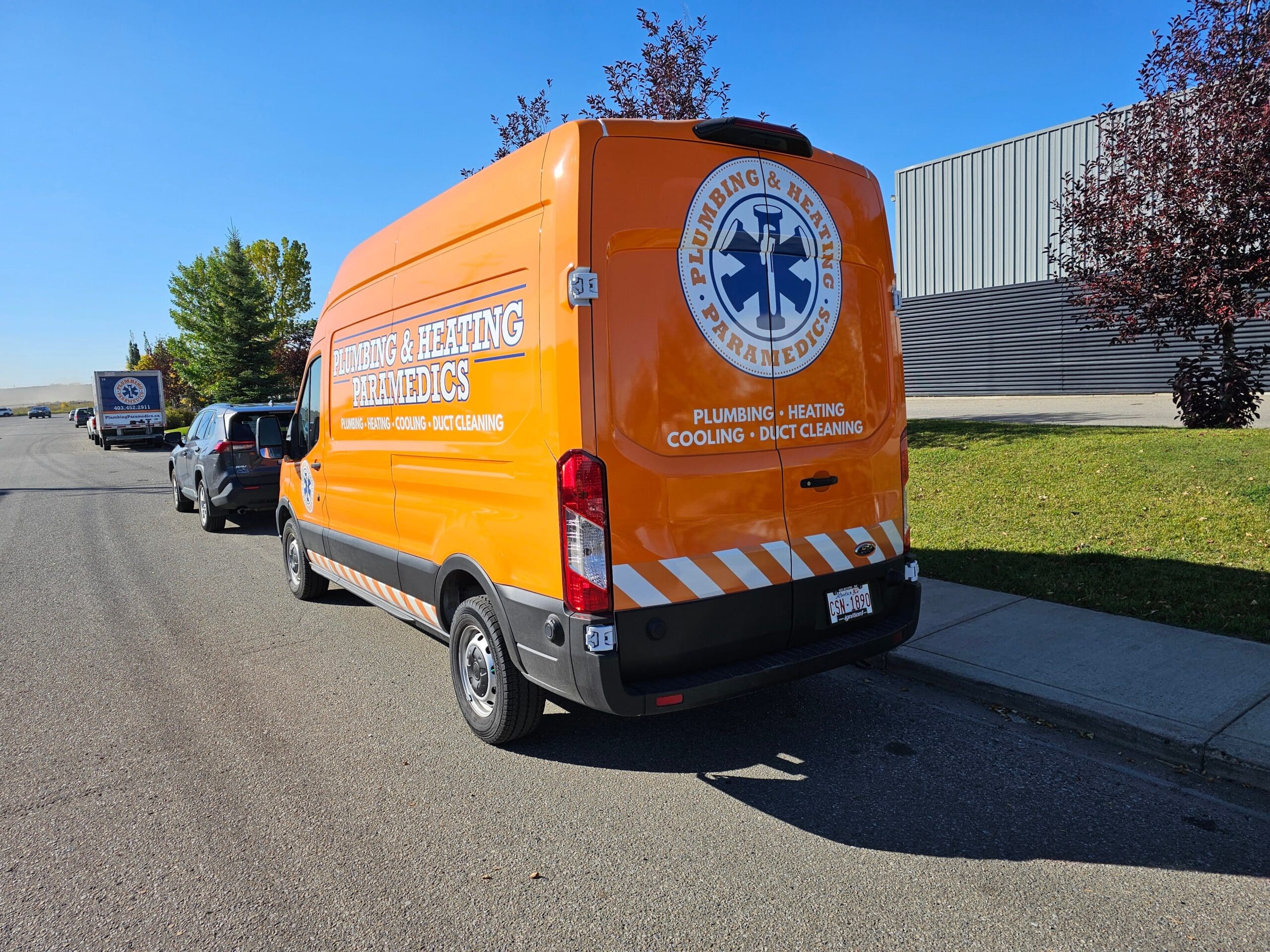 A truck is ready to go for mini split heat pumps system setup.